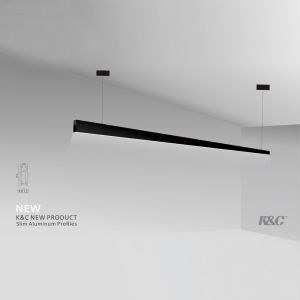 Buy cheap Anodized 9.8*44.3mm Slim Aluminium Profile Indoor Suspended from wholesalers