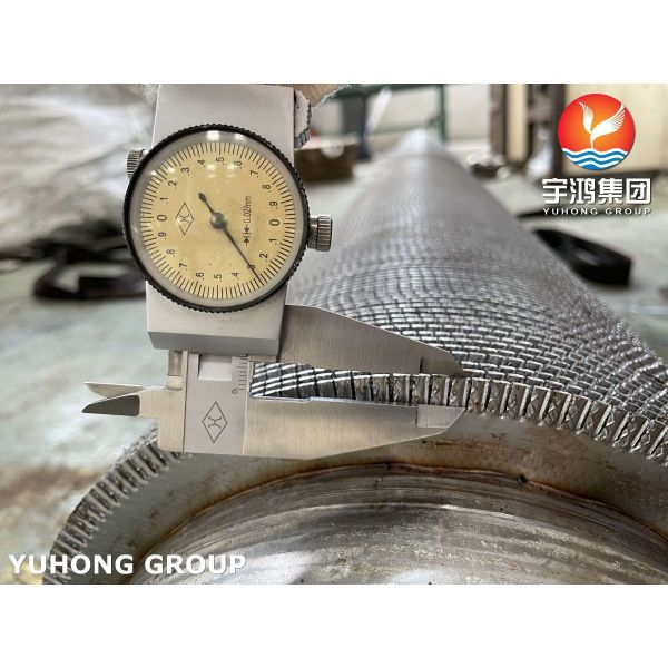 ASME SA312 TP347 Stainless Steel HFW Serrated Tube With Stainless Fin Strip For