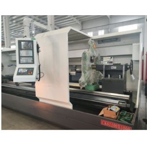 Customizable Flat Bed CNC Lathe Machine CK61100 with Center Support for Various
