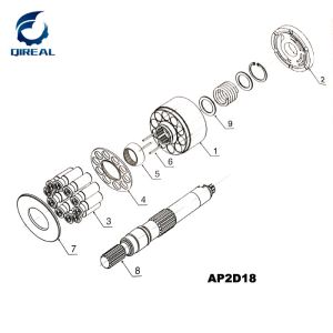 Buy cheap Hydraulic Pump Parts Ap2d12 Ap2d18 Ap2d25 Ap2d28 Ap2d36 from wholesalers