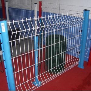 4mm 4.5mm 5mm hot dipped galvanized green color 3d Welded Mesh Fencing