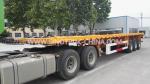 Buy cheap 12 WHEELS FLATBED SEMI TRAILER TO LOAD 1X40 OR 2X20 CONTAINERS 28T SUPPORT LEG from wholesalers