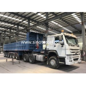 Customizable Leaf Spring Steel Bulk Tipping Trailers For Sale