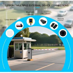 Buy cheap HCW Automatic Parking Barrier Gate with 2m Straight Rod and 200W DC Servo Motor for Vehicle Access Control from wholesalers