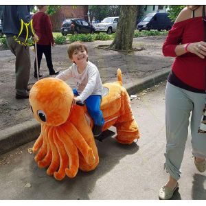 Buy cheap Hansel amusement park elecrtric stuffed walking plush animal toy ride from wholesalers