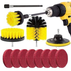 Buy cheap Cleaning 3PC Drill Brush Attachment Set With 150Mm Extension Rod from wholesalers