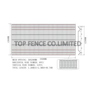 3D wire mesh fence panels