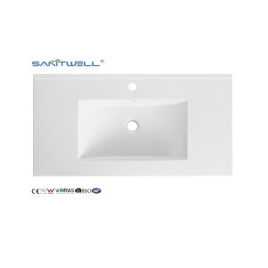 Buy cheap AC8003-90 China Chaozhou Suppliers Ceramic Cabinet Basins 900MM Length Glossy White Easy Clean from wholesalers