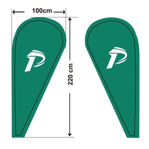 Tear Resistant Polyester Interlayer Teardrop Banner Flags