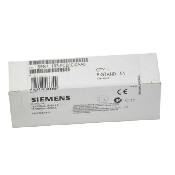 Buy cheap SIEMENS 6ES7193-5CB10-0AA0 SIMATIC DP, TERMINAL MODULE TM-E30C44-IS FOR ET200IS, FOR HOLDING ELECTRONIC MODULES, SPRING-TYPE TERMINALS from wholesalers