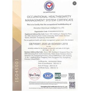 Shenzhen Shenchuan Intelligent Co., Ltd Certifications