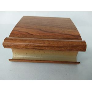 Buy cheap Customized Hollow Wood Finish Aluminum Window Frame Extrusions from wholesalers