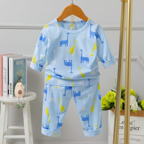 Buy cheap Two Color Children'S Reindeer Pyjamas / Top And Trouser Set 50cm Bust For 12 months from wholesalers