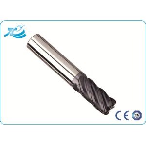 Buy cheap 2 4 6 Flute End Mill , Corner Radius End Mill with TiAN / TiCN / TiN / ARCO product