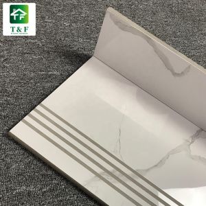 Porcelain Carrara White Tiles High Glossy Full Body Material