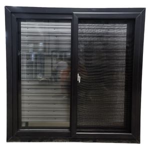 Aluminum Frame UPVC Slide Window Simple Design For Residential And Commercial