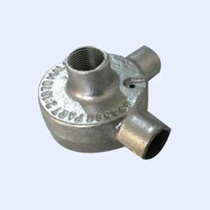 Buy cheap 20mm 25mm Malleable Finish Pre Galvanized Circular Box 4 Way Back Entry Outlet from wholesalers