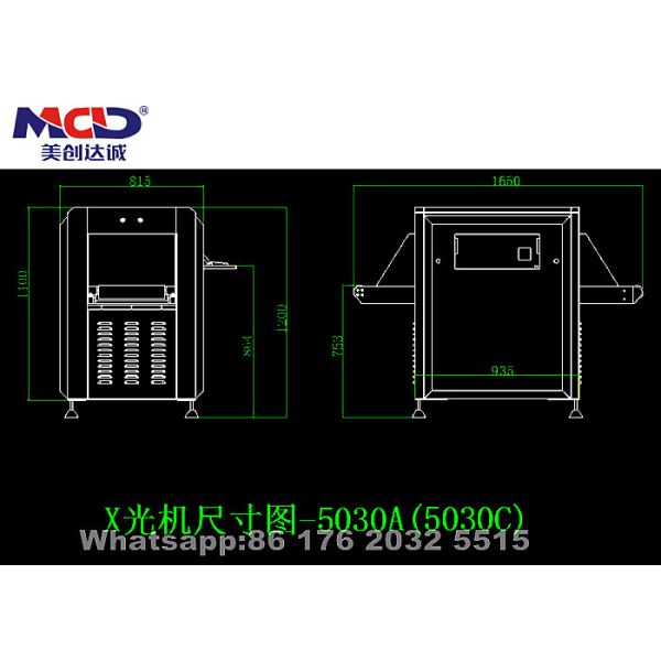 Big Load Collapsible X Ray Inspection Machine MCD-5030C 38mm Steel Penetration