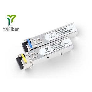 Buy cheap Compliant MSA SFF-8472 BIDI SFP 155M SFP 40km Transceiver from wholesalers