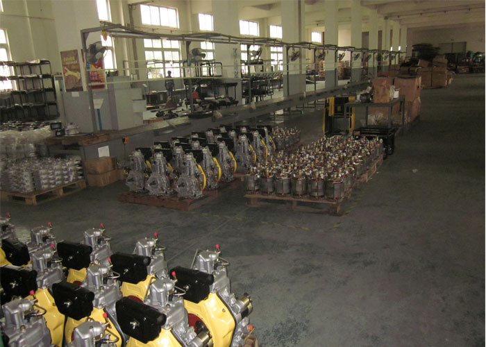 Buy cheap Red color High Performance Diesel Engines 1 cylinder air cooled electric start from wholesalers