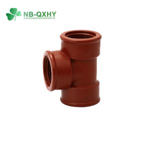 Buy cheap PPH Plastic Pipe Fitting Round Head Code Red Pn16 Thread Female Tee Customized Request from wholesalers