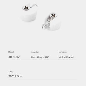 20*12.5mm Metal Cabinet Shelf Pins White Furniture Panel Connector For KD