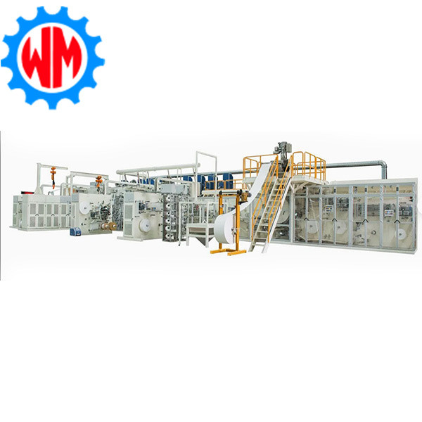 Quality Intelligent Frequency Control Patient Incontinence Adult Diaper Making Machine Remarkable Energy Saving Effect for sale