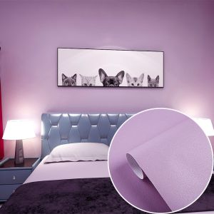 Buy cheap Matt Plain Blush Pink Wallpaper Self Adhesive Vinyl Wall Covering For Bedroom from wholesalers