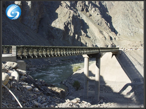 Quality Muti-span bailey bridge,two spans bailey bridge,bailey bridge with a pier,CB200 QSR,psb for sale