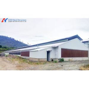 Galvanized Steel Poultry House with Cage Feeding System for Layers & Broilers