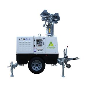 12kva Mitsubishi 6m Portable Light Tower 4x350W Mobile Lighting Tower
