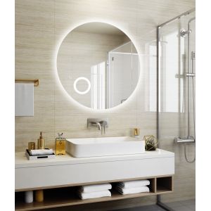 Buy cheap Customized Frame Round LED Backlit Bathroom Mirror with Defogging and ETL Certification from wholesalers