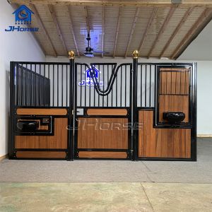 Buy cheap Luxury Design Stable With Bamboo And Wood Front Panel Horse Barn Stalls Comfortable And Breathable Training Ground from wholesalers