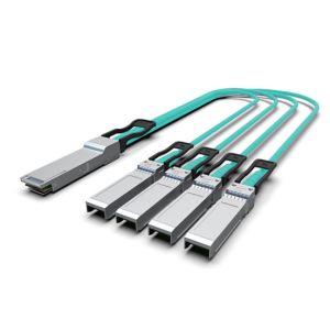 Buy cheap 40G QSFP+ To 4x10G Breakout AOC(Active Optical Cable) Cables 100M Qsfp 4x10g Aoc100m from wholesalers