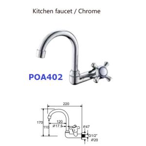 G1/2" Plastic Toilet Hand Faucet With Water Saver Design Sink faucet in Chrome
