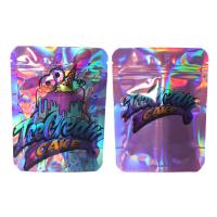 Buy cheap Customized Color Holographic Stand Up Pouch Matte Tear Notch With Zipper product