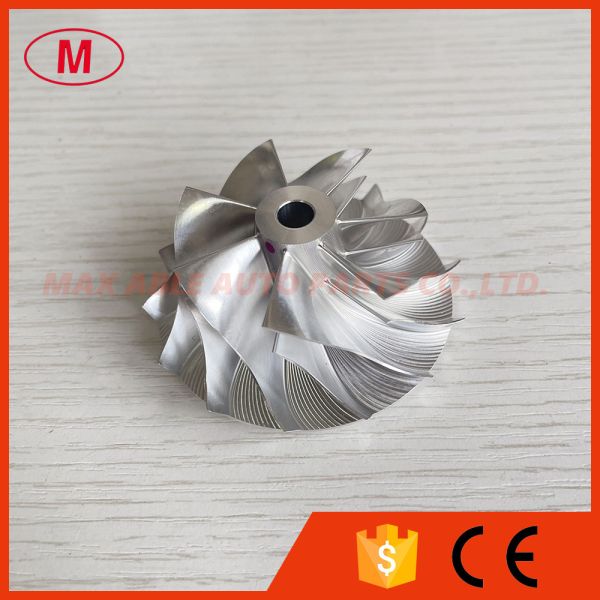 TD05H 16G small 46.48/60.00mm 7+7blades 49178-43300 performance Turbo milling/Aluminum 2618/billet compressor wheel