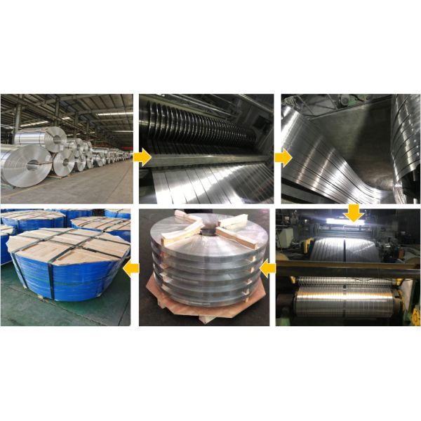 PE PVC Coated 3105 Thin Aluminium Strip Roll 0.5mm 2mm 3mm Thick For Ppr Pipe