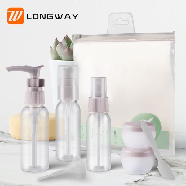 Buy cheap 9pcs PET Lotion Spray Travel Toiletry Bottle Kit For Personal Care Customized Color from wholesalers