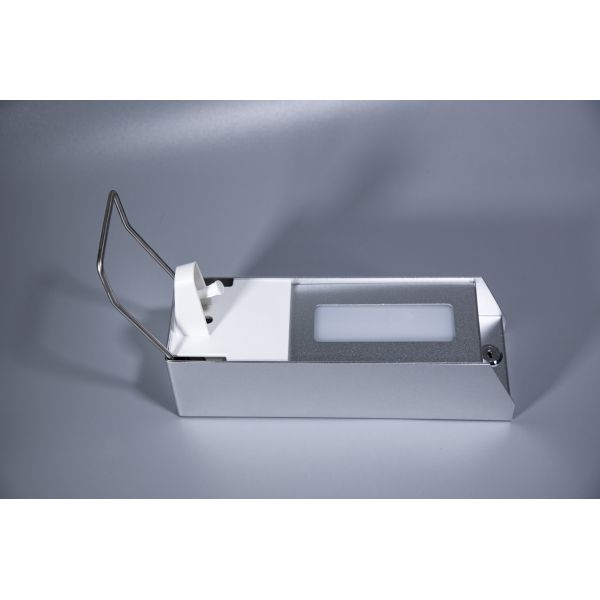 Quality plastic Elbow Operated Sanitizer Dispenser , hand push Hospital Soap Dispenser for sale