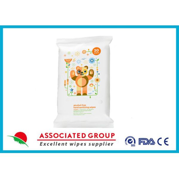 Fresh Antibacterial Hand Wipes Ultra Thick And Soft Healthy Biodegradable 20