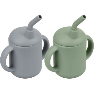 Buy cheap Baby Silicone Straw Cup With Handles Lightweight Unbreakable from wholesalers