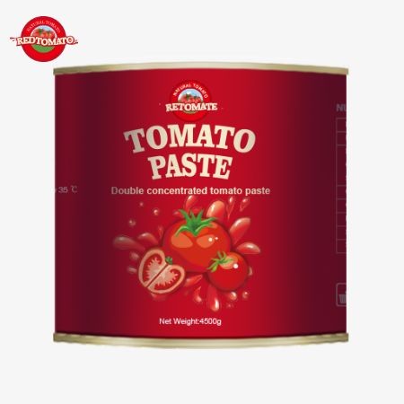 High-Quality 2024 Tomato Paste, Packed In 4500g Bulk Sachets With A 28-30 Brix