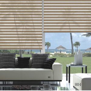 Buy cheap 100% Polyester cordless automated zebra blind and shade day night window blinds from wholesalers