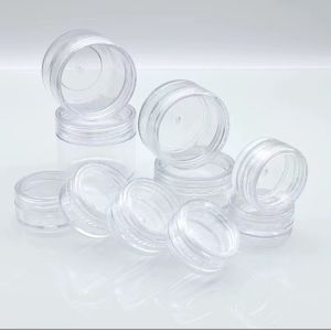 Buy cheap Transparent Cosmetic Plastic Cream Jar With Screw Cap from wholesalers
