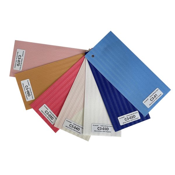 Quality Customized Polyester Vertical Blinds Fabric Translucent For Window Treatment for sale