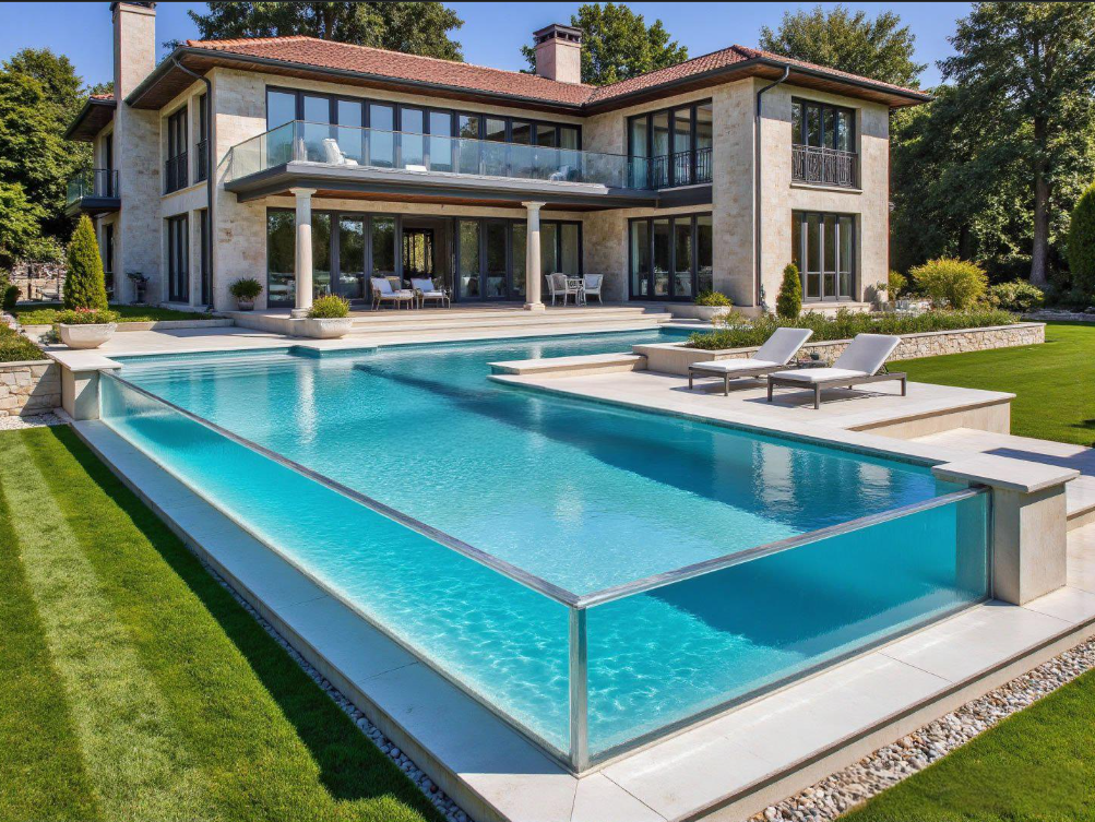 China High Quality Custom Size Outdoor Infinity Pool Acrylic Pool Wall for Home and Commercial Use  on sale