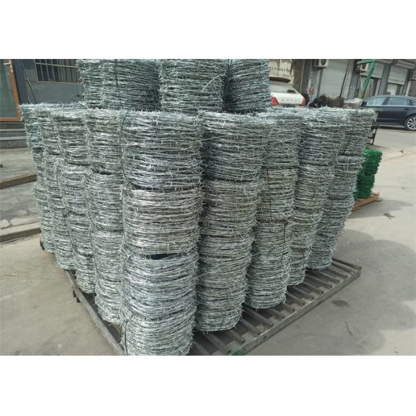 Buy cheap Silver Zinc Coated Barbed Wire , Galvanized Razor Wire High Strength from wholesalers