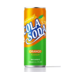 Buy cheap OEM Private Label Cola Drink 300ml Orange Flavour Soda Drink Canning service Free Sample product