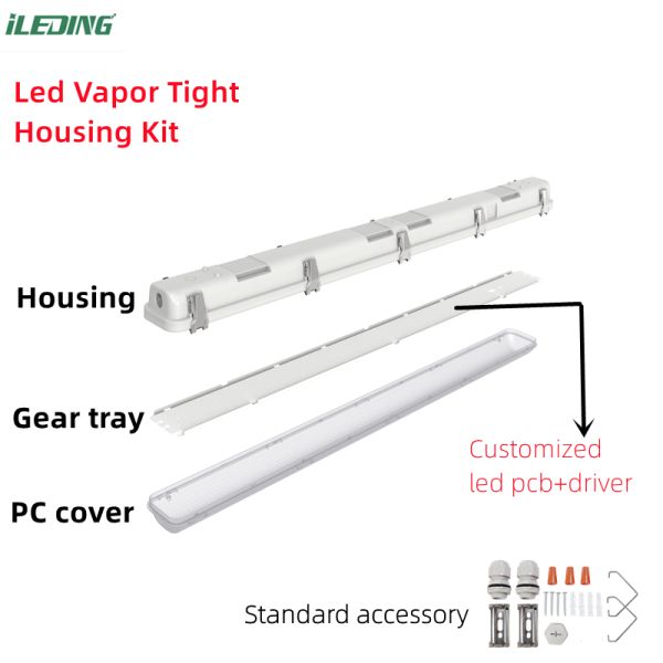 Upgrade to 4FT 60W Led Vapor Tight Light Housing Kit and 5- for Optimal Performance